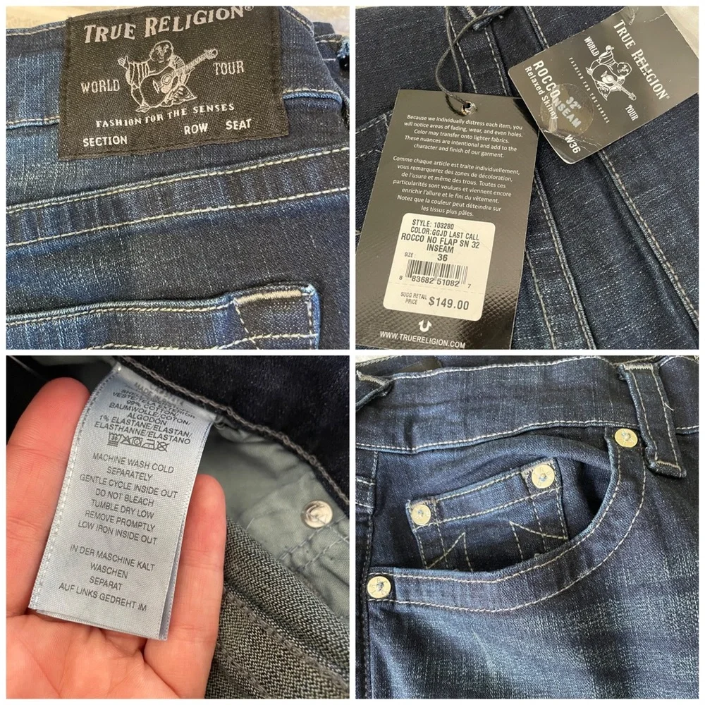 True Religion Men's Jeans True Religion Rocco Relaxed Skinny Jeans